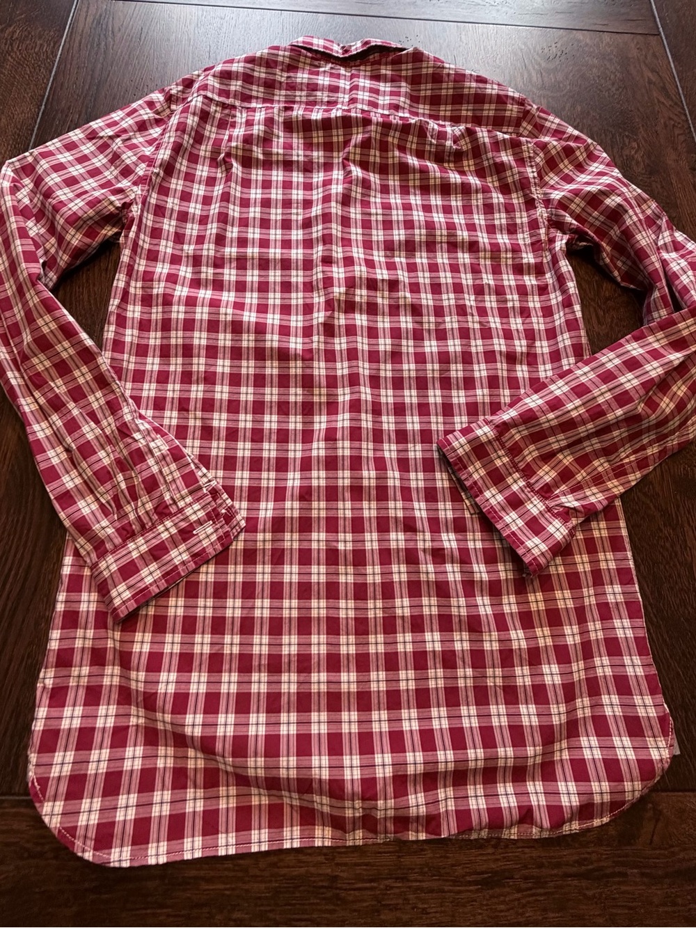 Lacoste Red Plaid Button‑Down Shirt - Picture 12 of 12